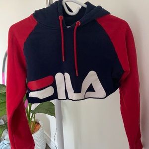 Fila cropped hoodie